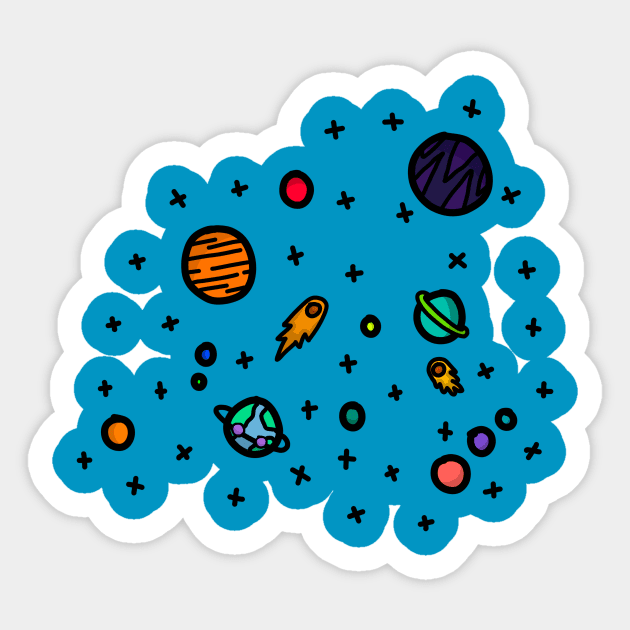 Galaxies Sticker by Eli_C05